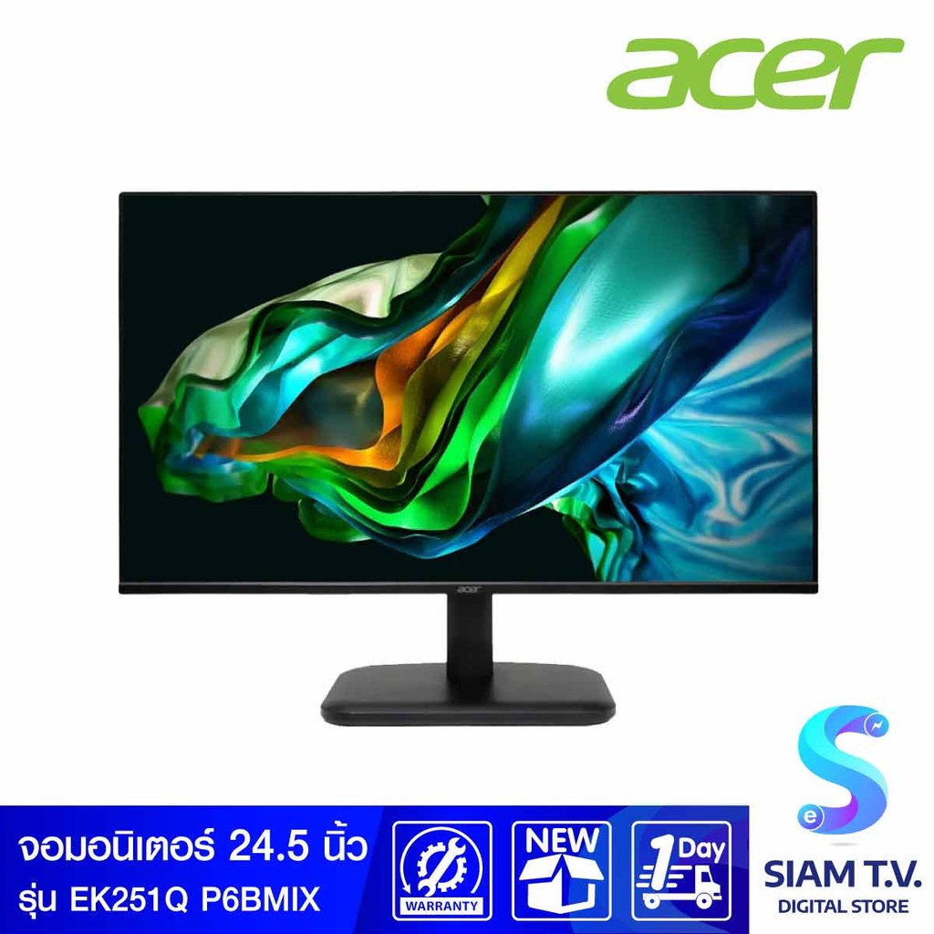 MONITOR (จอมอนิเตอร์) ACER  EK251Q P6BMIX - 24.5 INCH โดย สยามทีวี by Siam T.V.