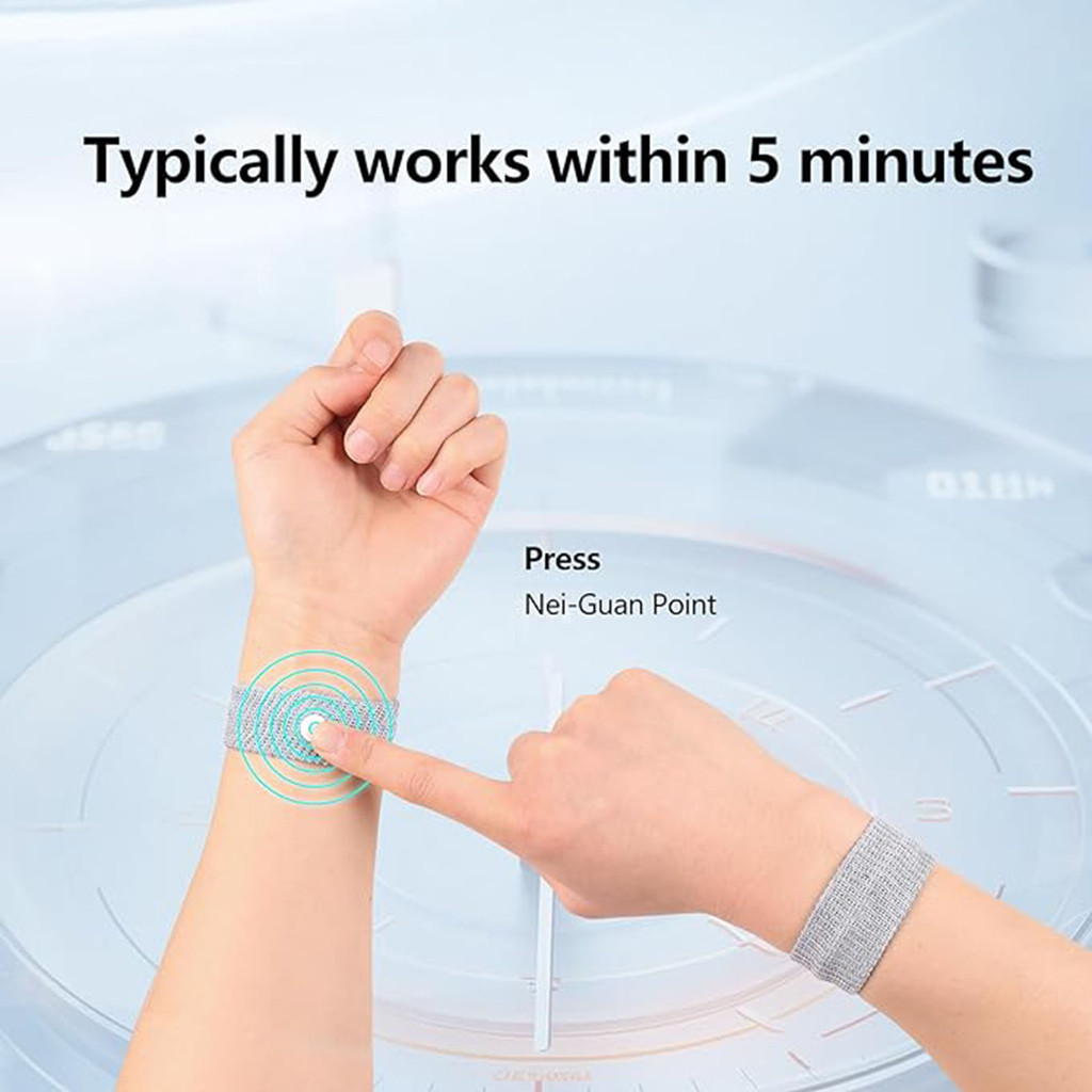 Travel Motion Sickness Relief สายรัดข้อมือธรรมชาติ Nausea Relief Dizzness และ Vomiting สําหรับ Nause