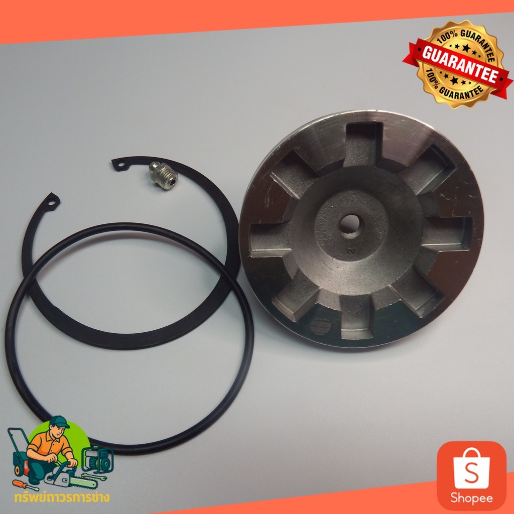 32752S เสื้ออัดจารบีล้อนำ ใช้​ได้กั​บ​รุ่น​ DC70G,DC95PLUS PLUG REAR WHEEL (072-2395-2T) KUBOTA