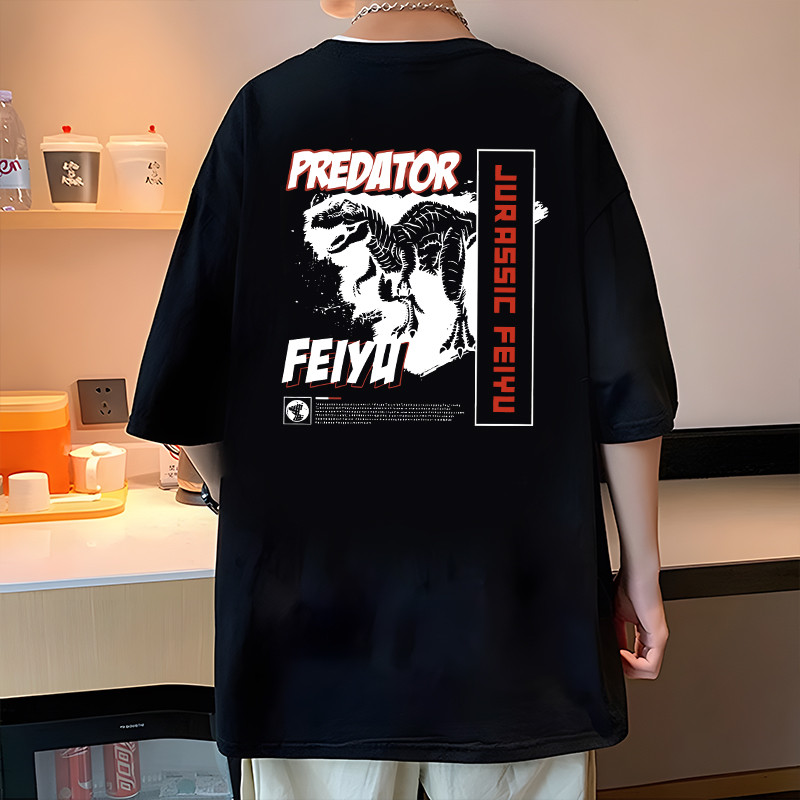 ปลาค็อด ฤดูร้อนพิมพ์ด้านบนผู้ชายสไตล์ฮ่องกง 232025Student new Style Super Hot All-Match P92I