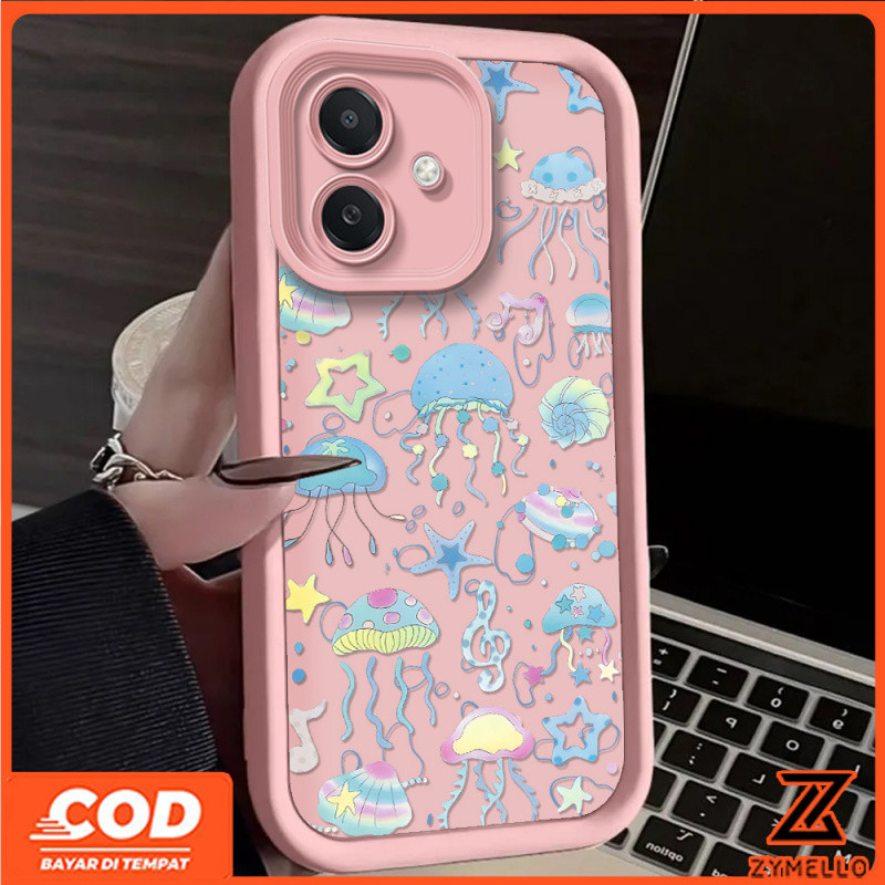 เหมาะสําหรับ Honor x9c x8c x5b plus x6 x6a x6b x7 x7a x7c x8 x8a x8b a9a x9b สวย Ocean Jellyfish Wor