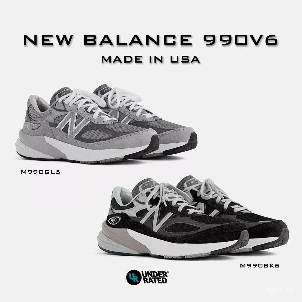 [Ready Stock] NB Shoes 990v6 Grey/990v6 Black Made in USA สินค้าลิขสิทธิ์แท้ 100%