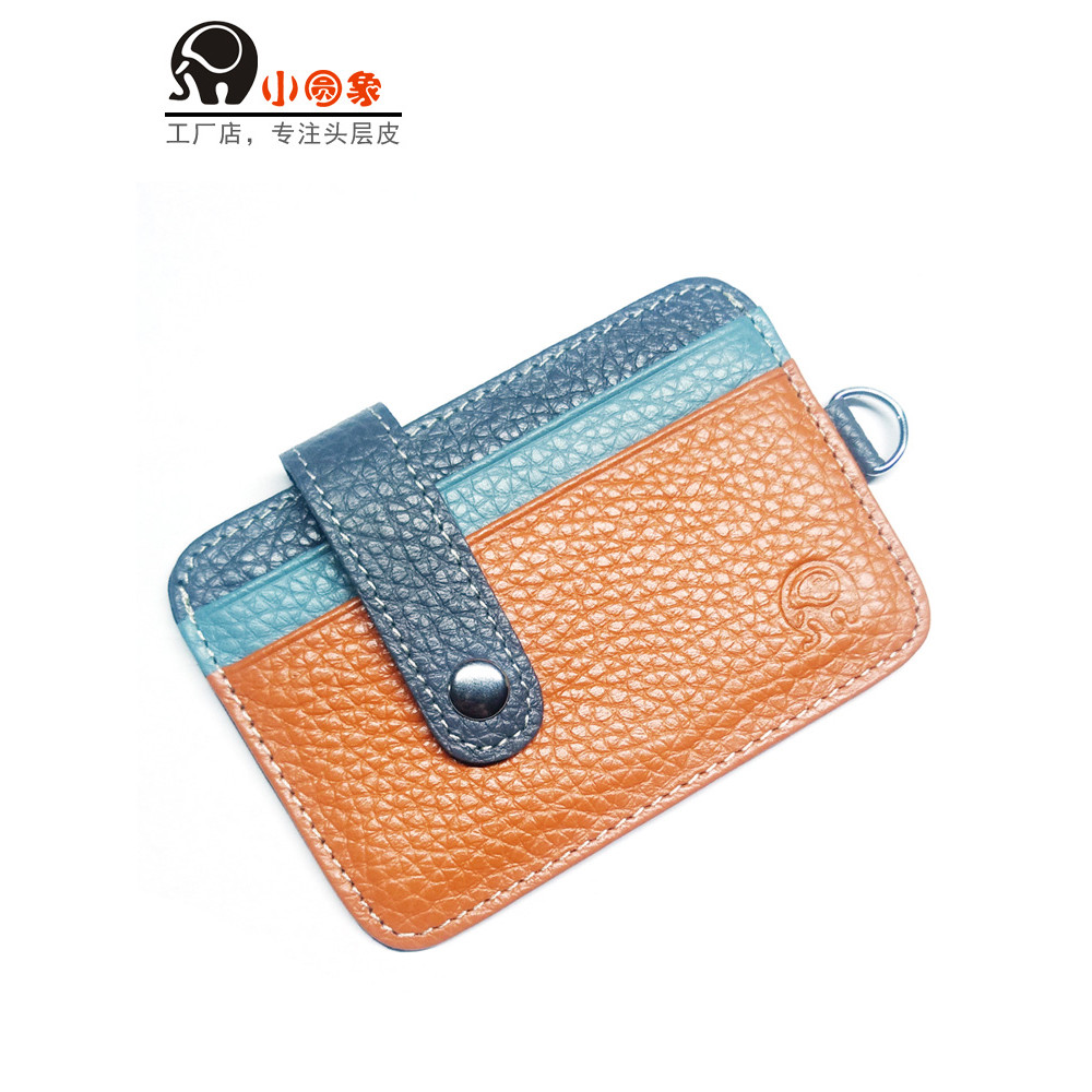 เฟรมการ์ด cardholder ที่ใส่บัตร กระเป๋าใบขับขี่หนังแท้ Dumbo กระเป๋าใบขับขี่ First Layer Cowhide Car