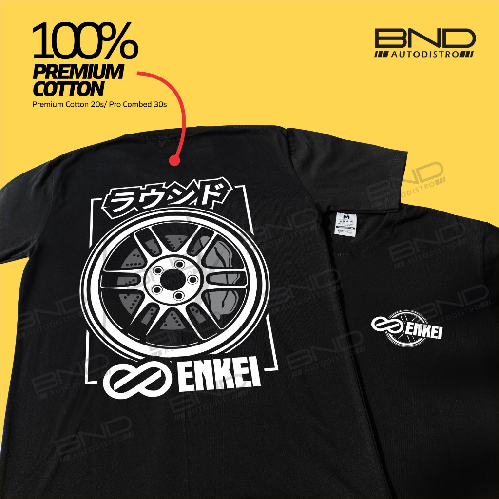 เสื้อยืดขอบ Enkei RPF1 - เสื้อยืด ENkei เสื้อยืด Enkei JDM เสื้อยืดรถเสื้อยืดผู้ชาย Distro เสื้อยืด