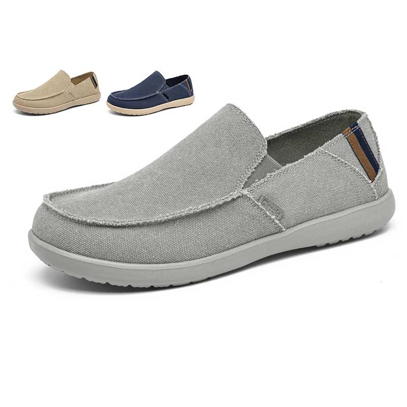 Size39-46 รองเท้าผ้าใบผู้ชายน้ําหนักเบา สบาย รองเท้าแบบสวม