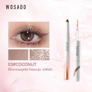 WOSADO อายแชโดว์ Stick Double-Ended อายแชโดว์ปากกากันน้ํา Non-Take-Off Skin Friendly