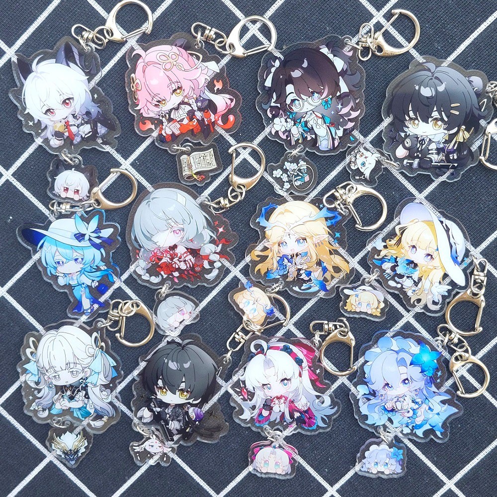 พวงกุญแจ Wuthering Waves พร้อมการพิมพ์ Mica 2 ด้าน (รุ่นแขวน)