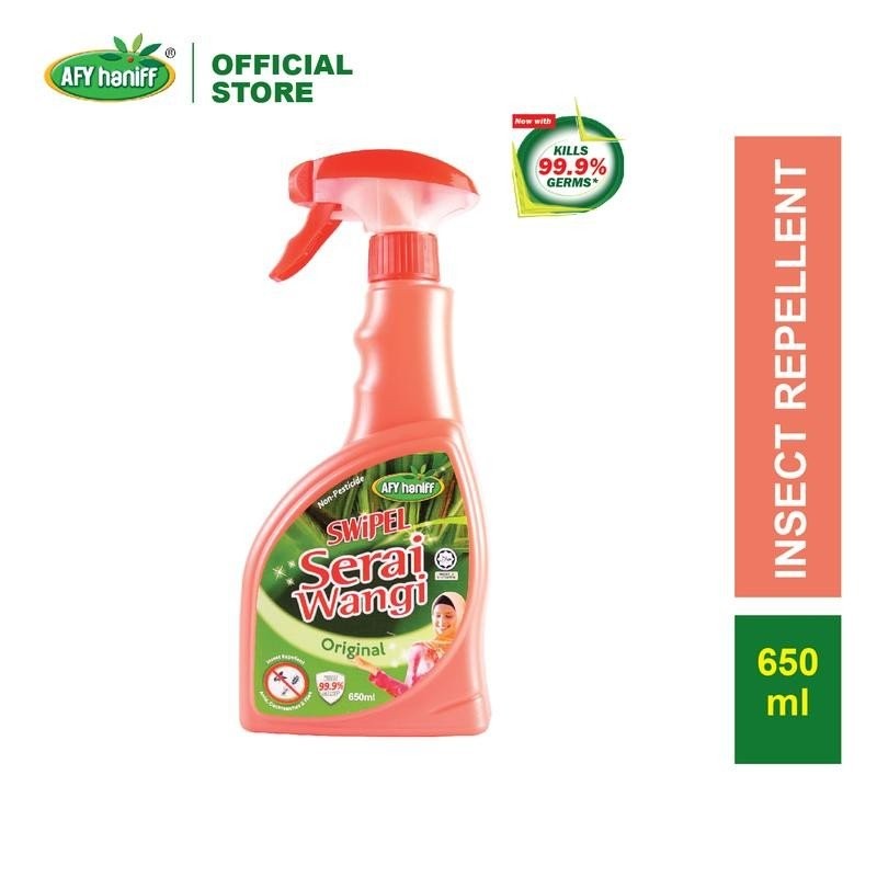 650ml AfyHaniff SWiPEL Serai Wangi Spray Kitchen Cleaner with Insect Repellent Semburan Pembersih Pe