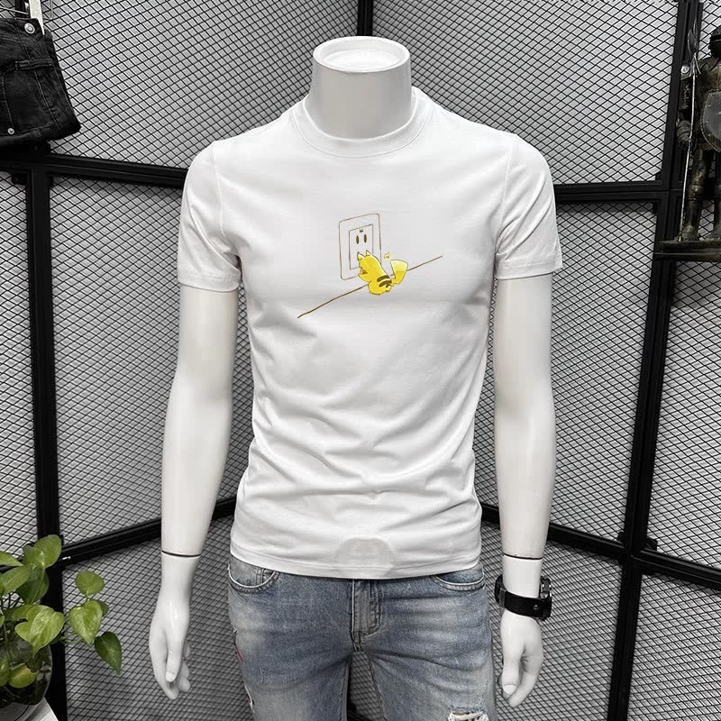 2025 NEW 20252024 American Retro Men's Short Sleeve T-Shirt Summer New Loose Couple Tops T Trendy Ha