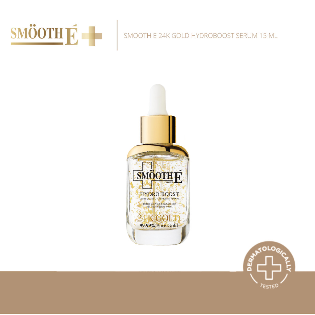 [สินค้าขายดี] Smooth E 24K Gold Serum 15 ml. เซรั่มลดเลือนริ้วรอย ลดจุดด่างดำ ภายใน 2 สัปดาห์ ผิวโกล์วใส
