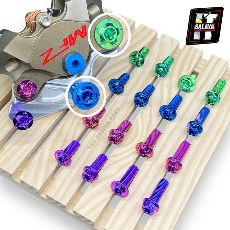 น็อตขาจับปั๊ม m8x20 m8x25 m8x30 ไทเทเนี่ยมแท้ ช่างอิฐศาลายา น็อตไทเทเนี่ยม น็อตขาปั๊มไทเทเนี่ยม