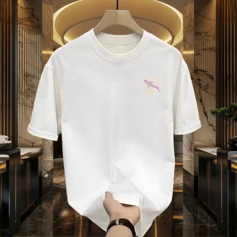 2025 NEW 2025 2024 New Short Sleeve Men's T-Shirt Cool Versatile Casual Loose Summer Youth American 