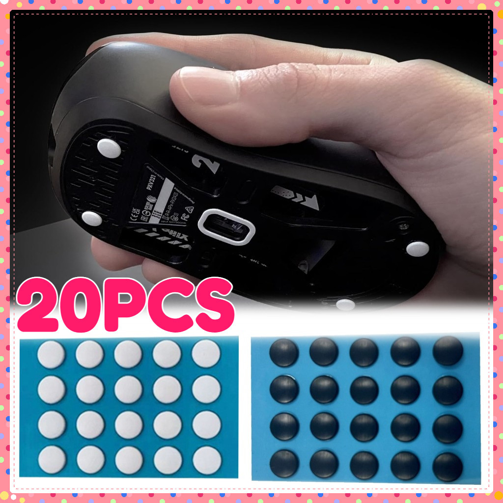20PCS Mouse Feet Mousefeet Skates Dot DIY Footwear Glide เปลี่ยนทดแทน