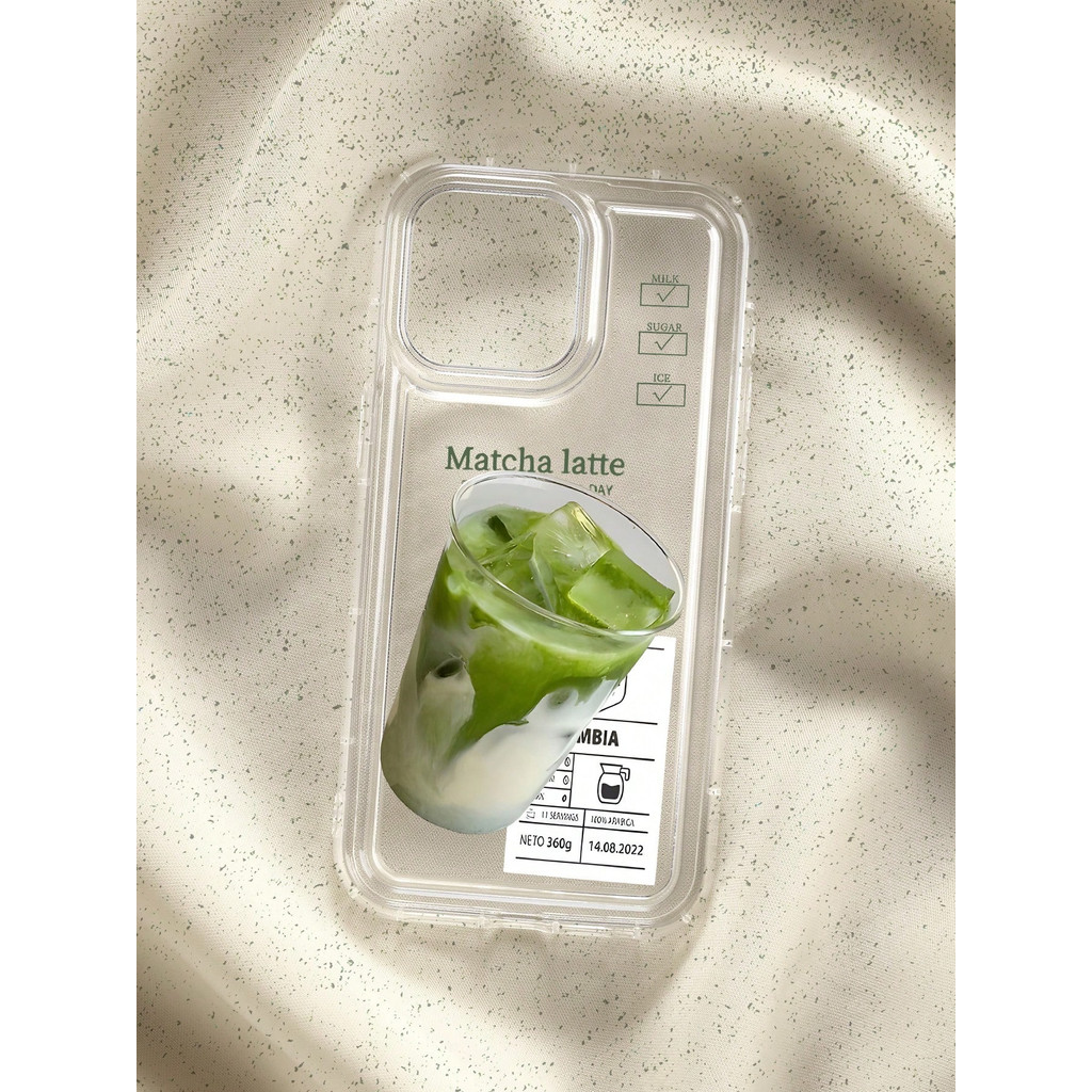 เคสRealmeใสนุ่มลาย Matcha LatteสําหรับRealme 5 5i 6i C3 C55 C53 C51 C35 C33 C31 C30 C30s C21y C25y C