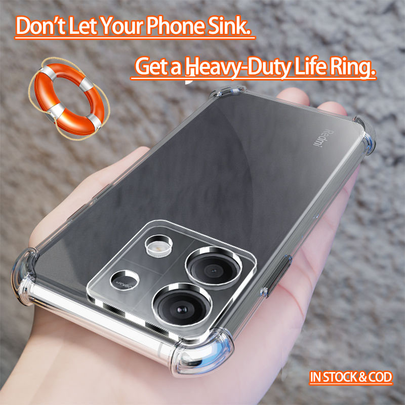 Xiaomi Redmi Note 13 Pro Poco X6 5G 23122PCD1G PCD1I DRA50C CRAD3C DRA50G 50I คริสตัลใส 4 มุมกันกระแ