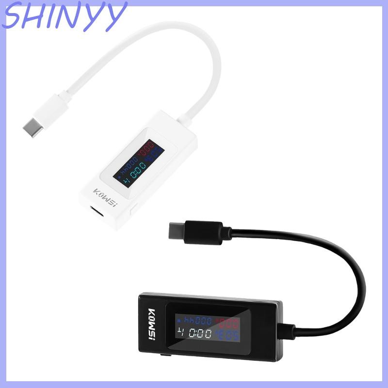 SHI Portable USB-C Tester Meter Type-C Current Meter 4-30V 0-6 5A USB Power Meter