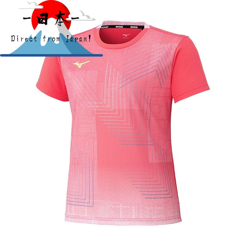 [Direct from Japan]
Mizuno Women's Dry AeroFlow Game Shirt - Breathable and Flexible Sportswear (Mod