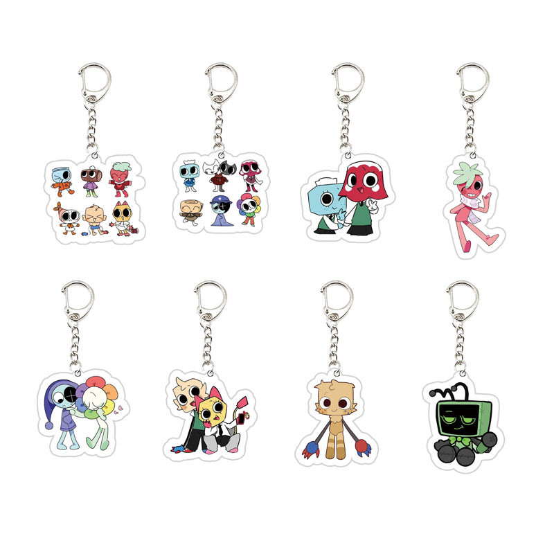 เกม Dandys World พวงกุญแจสําหรับอุปกรณ์เสริมกระเป๋า kello Gigi Connie Artro Sprout Dandy Vee Shelly 