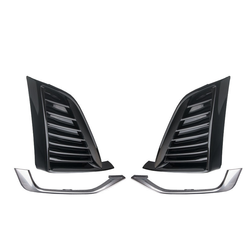 适用于凯迪拉克CT5前保险杠防雾灯框罩运动款雾灯框装饰条亮条