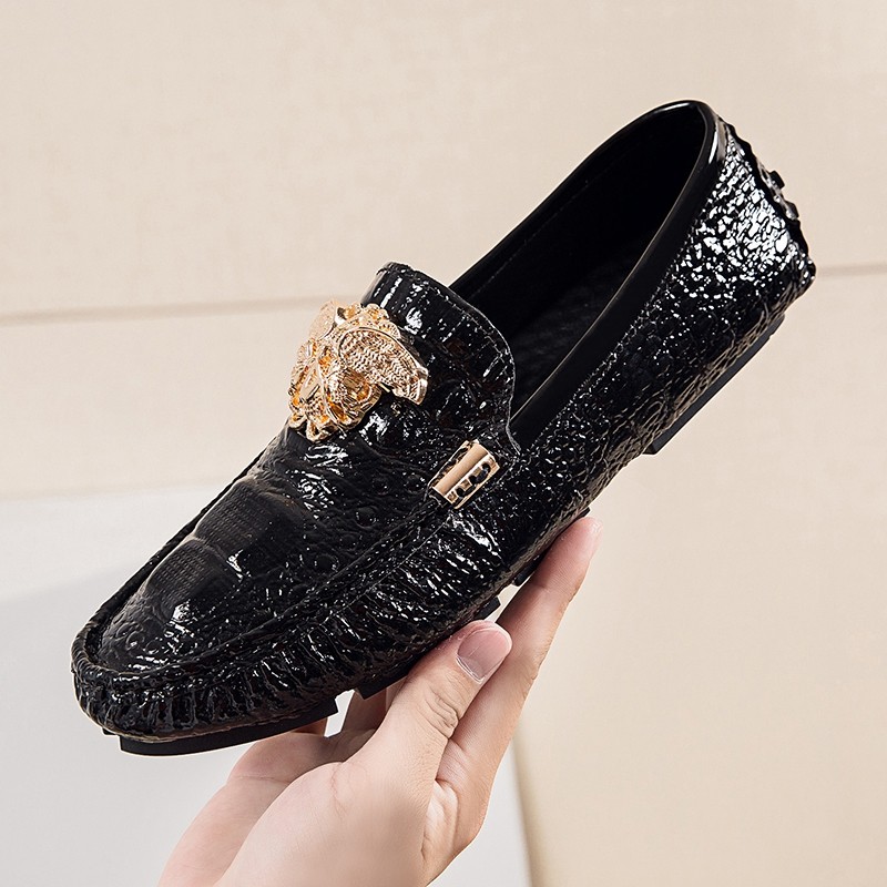 คุณภาพสูงแฟชั่น ผู้ชาย รองเท้าลำลอง รองเท้า loafer Breathable รองเท้าหนัง