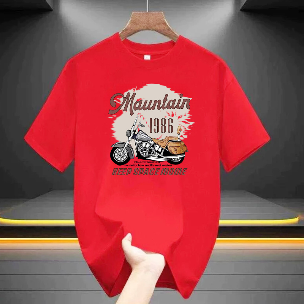 T-ShirtTha  เสื้อยืดพิมพ์ลายเเฟชั่น มี5 ครีม ดำ เเดง ขาว ชมพู่ เนื้อผ้าใส่สบาย ไม่ร้อนพร้อมส่ง  B0113