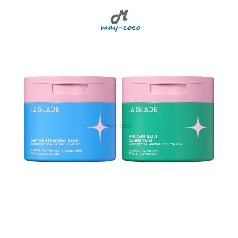 โทนเนอร์แพด La Glace Daily Toner Pads โทนเนอร์แพดลากลาส Laglace บำรุงผิวหน้า สูตรความชุ่มชื้น สูตรผิ
