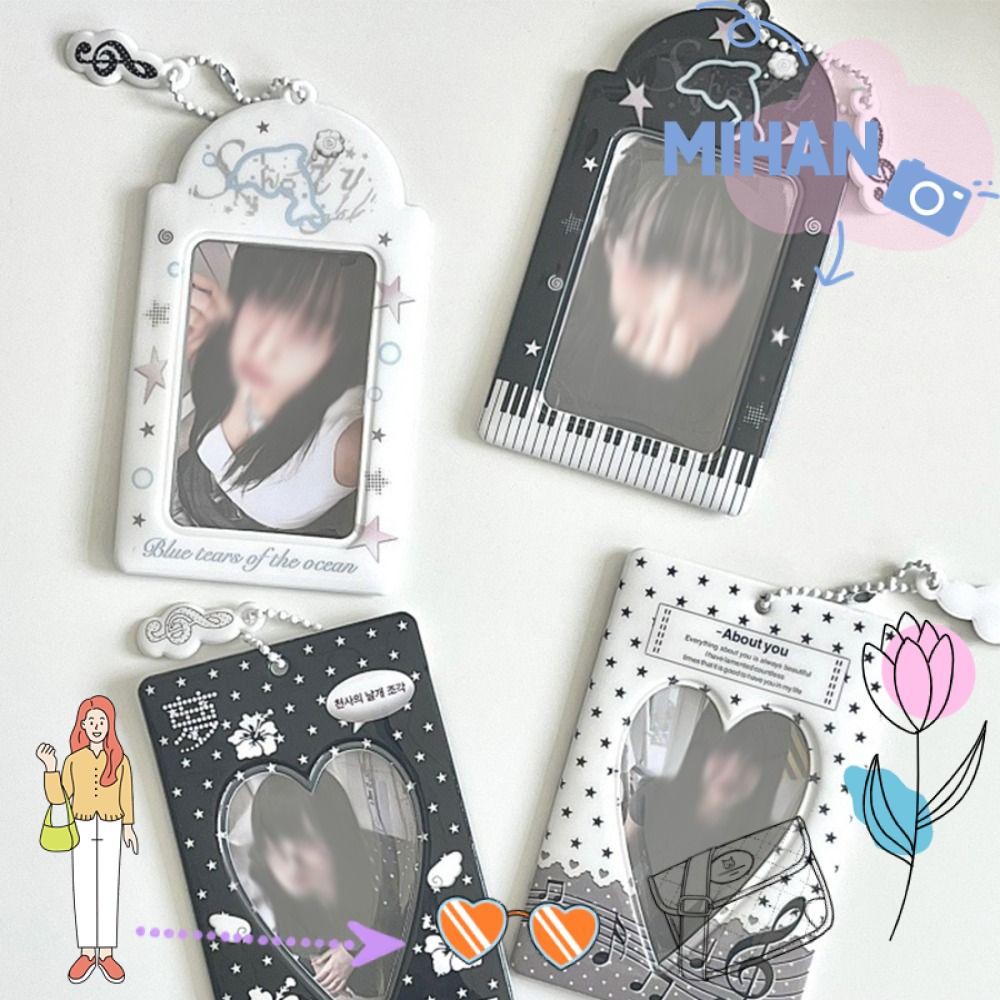 กรอบรูปไอดอล MIHAN, ที่ใส่โฟโต้การ์ด PVC Kpop สไตล์ Y2K, ที่ใส่บัตรการ์ตูนขนาดเล็กของขวัญ