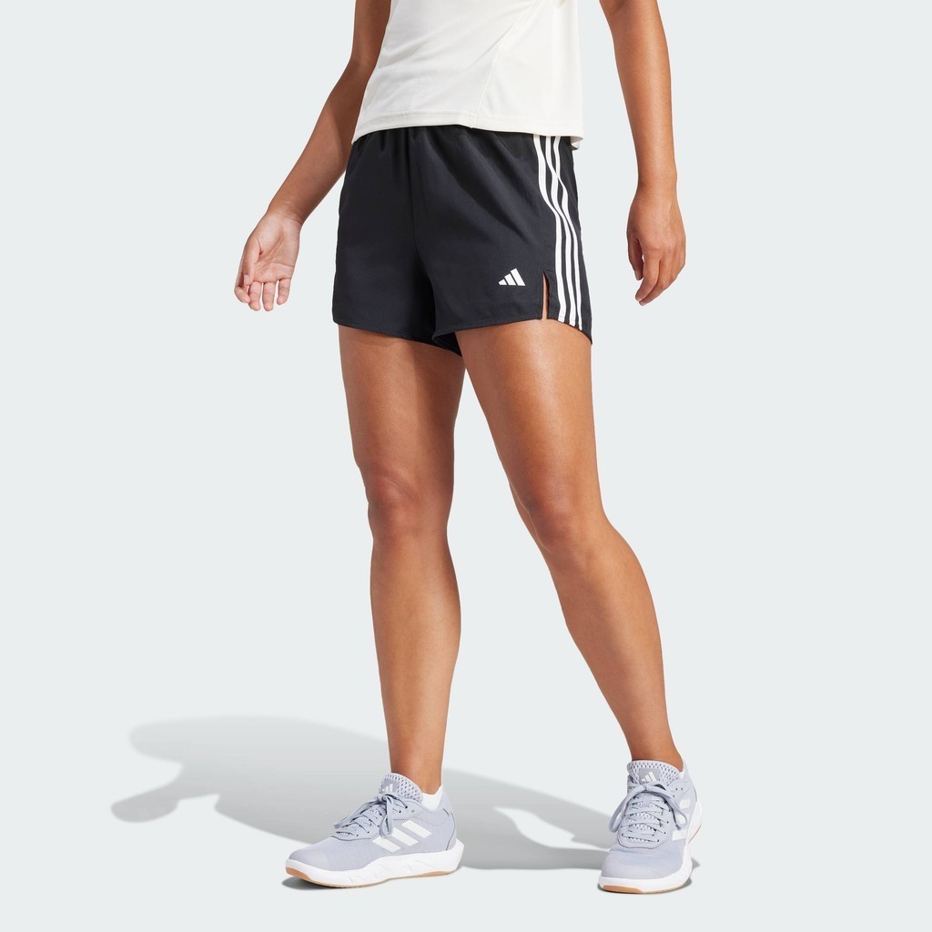 adidas Gym & Training 3-Stripes High-Rise Shorts Women Black JF4359