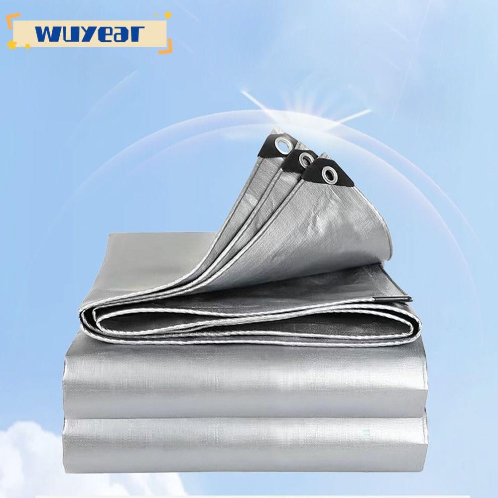 WUYEAR ผ้าใบกันน้ํา PE, 2mX3m เรือรถบรรทุกหลังคากันสาดผ้ากันฝน,ผ้ากันน้ํากันสาดกลางแจ้งผ้าคลุมเฟอร์น