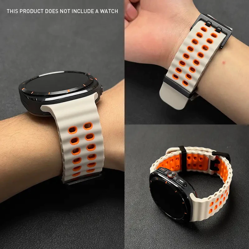 สําหรับ Samsung Galaxy นาฬิกา 8/8 classic/Ultra 47 มม.44 มม.40 มม.46 มม.เข็มขัด wristMarine กีฬาสร้อยข้อมือ correa Galaxy นาฬิกา 8 สาย