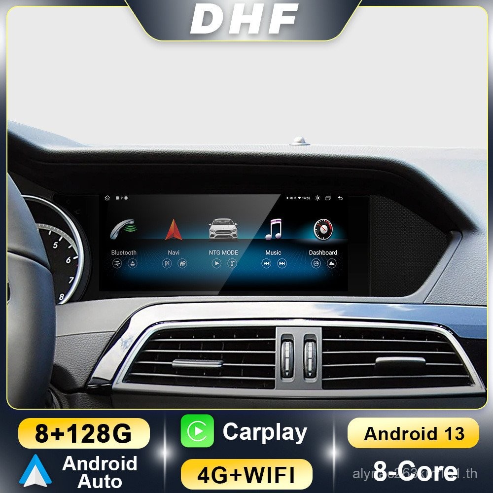 เหมาะสําหรับ Mercedes-Benz C-Class W204 08-18 Android Central Control รถมัลติมีเดียบลูทูธนําทางโฮสต์
