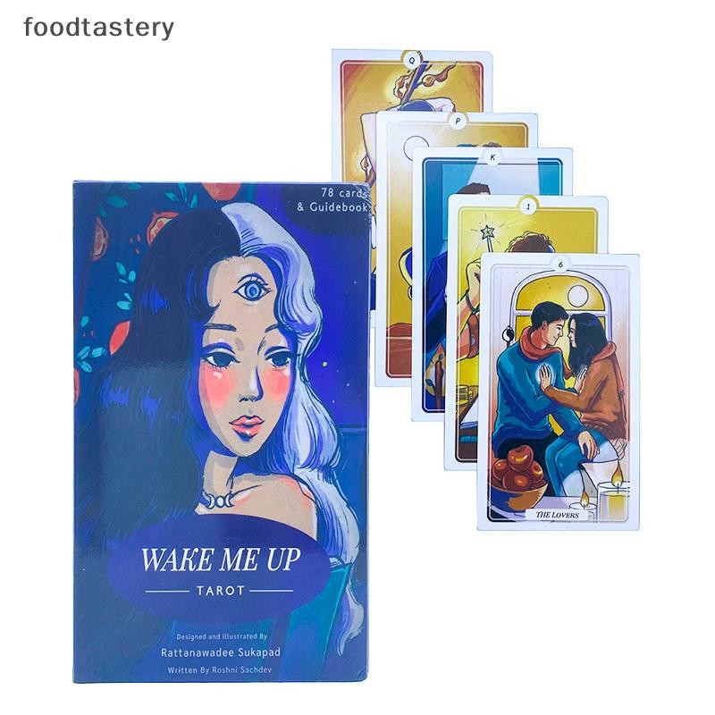 FTY 12*7 ซม.Wake Me Up Tarot Card Prophecy Divination Deck Family Party Board Game Beginners Cards F