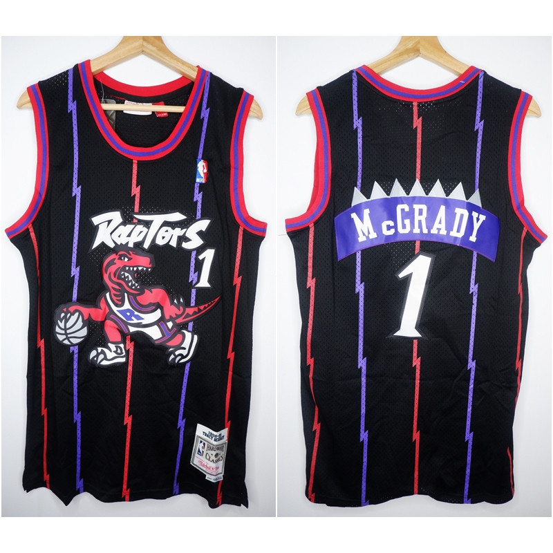 NBA Raptors Basketball Jersey .Black Tracy McGrady Edition from Mitchell & Ness