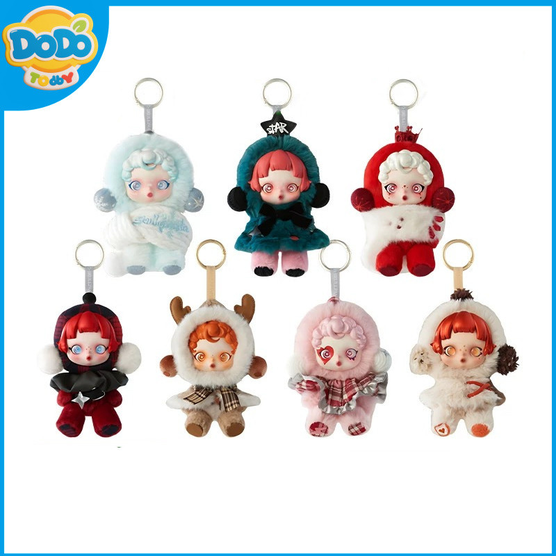 [DODO Toys] POPMART SKULLPANDA Winter Movement Series Vinyl Plush Doll Girl Gift O4E7
