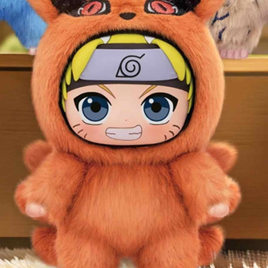 TOPTOY ของแท้ Moe Beast Party ตุ๊กตาไวนิลชุด Naruto Shippuden กล่องตาบอดตุ๊กตาน่ารัก Naruto Sasuke พ