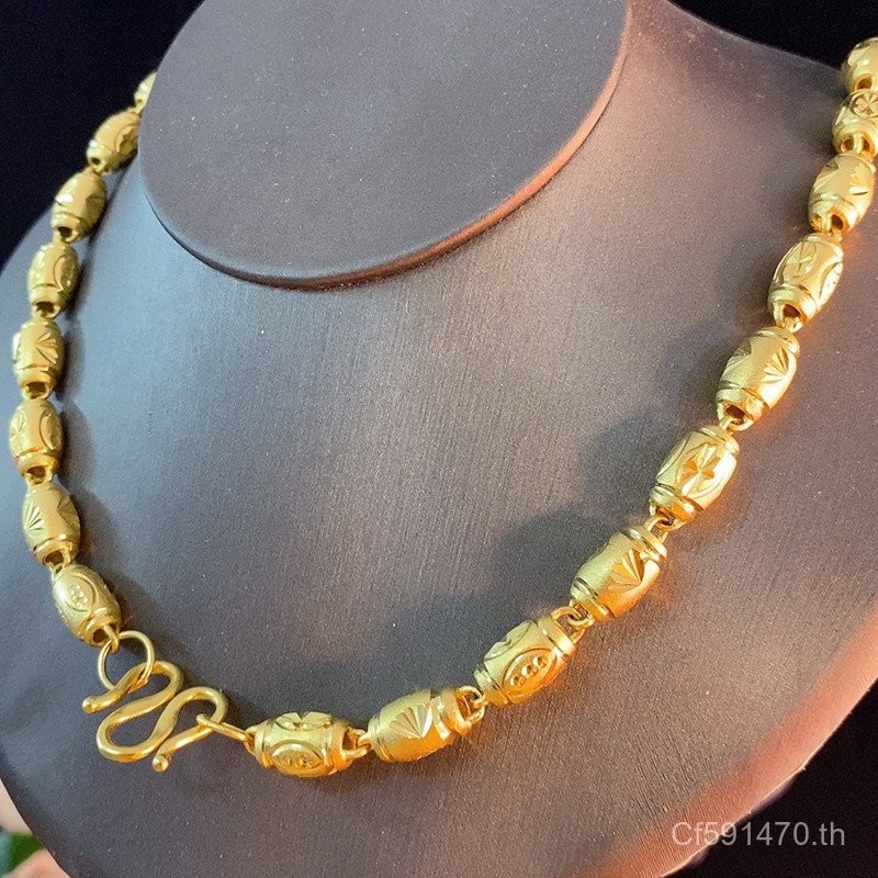 สร้อยคอ สร้อยคอมะกอก 8m Olive จําลองโรงงานขายตรงยูโรเหรียญผู้ชายเวียดนามทรายทองทองแดง Gold-Plated รถ