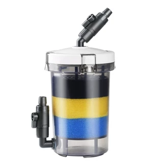 HARM Mini Fish Tank Filter,พร้อมผ้าฝ้ายกรองโดยไม่ต้องปั๊ม Aquarium Pre-filter,ขนาดเล็กคุณภาพสูงติดตั้งง่ายกรองBarrel Fish Tank Maintenance