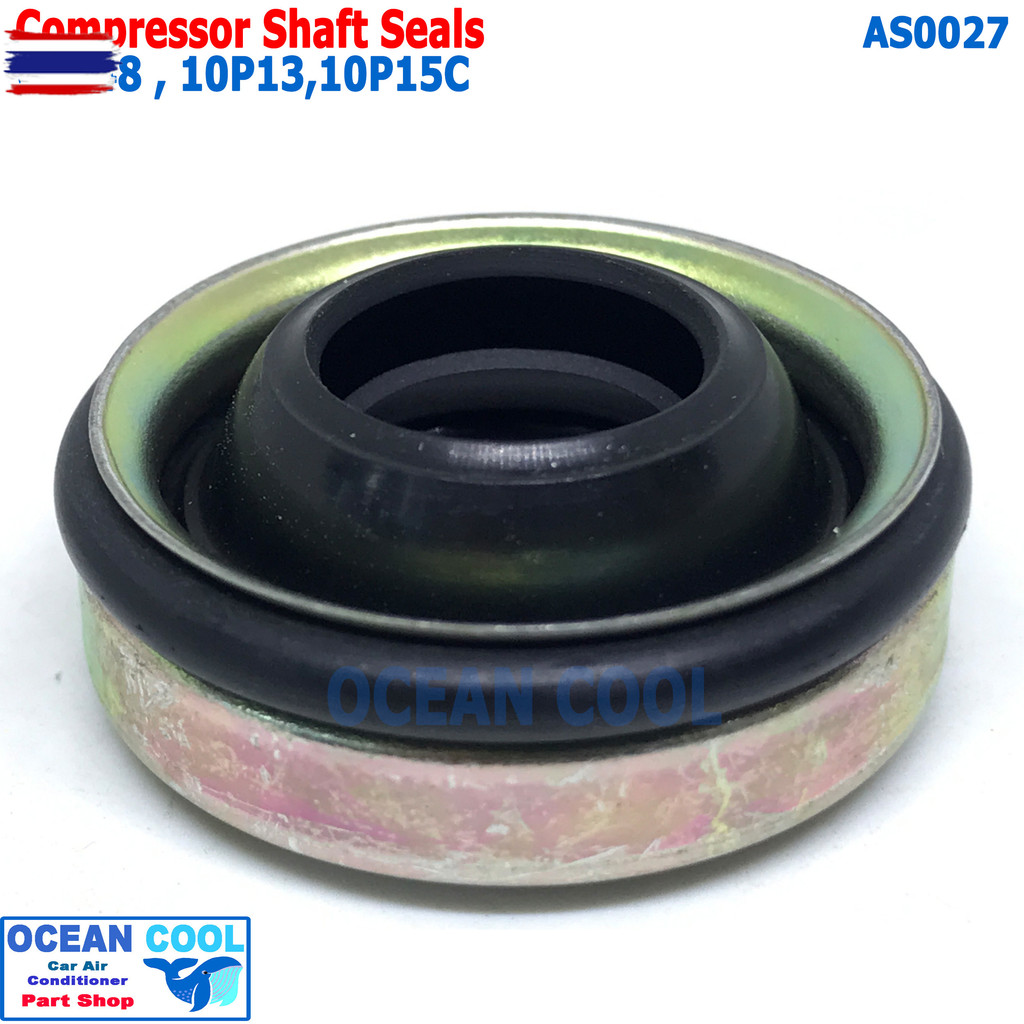 ซีลคอมเพรสเซอร์แอร์ 6P148 10p15C 10p13c  AS0027 R134a ซีลคอมแอร์ HNBR compressor shaft seals ซีลคอมแ