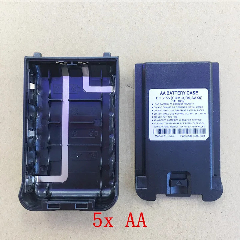 Original 5X AA กล่องสําหรับ Wouxun KG-UV8D เครื่องส่งรับวิทยุ KG-2A-4