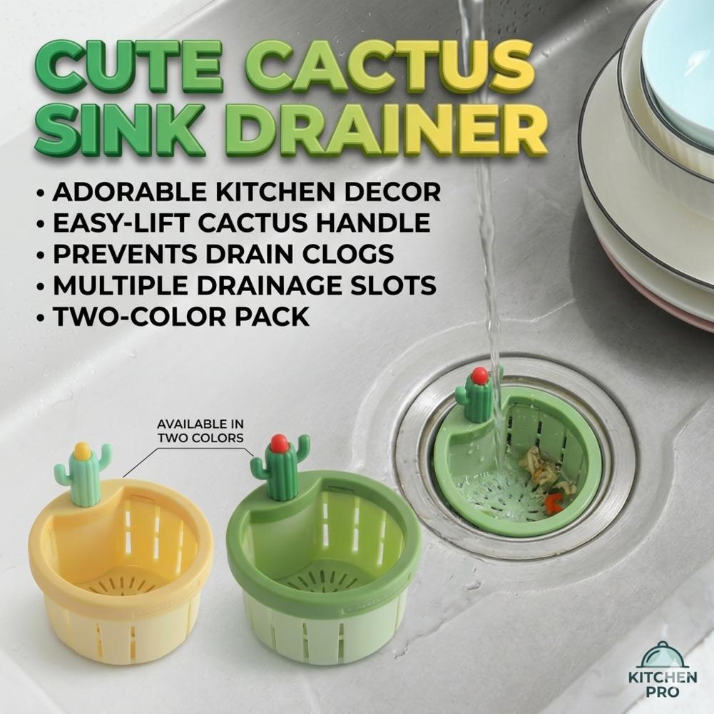 Cactus Home Sink Filter กดอัตโนมัติ Dumping ตะกร้าขยะสําหรับห้องครัวห้องน้ํา W5y0