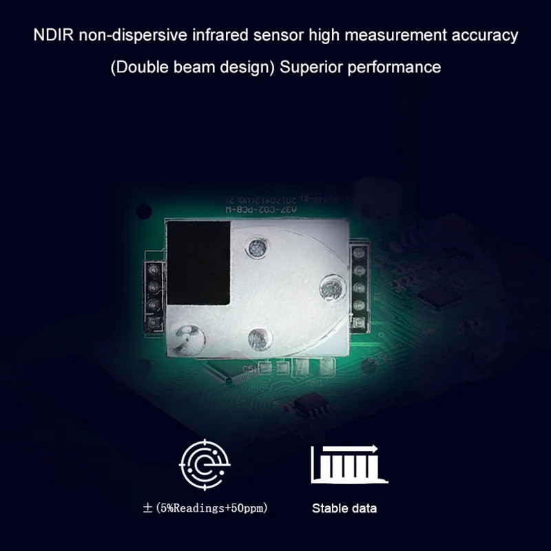 ปรับออกแบบออกแบบได้ 2026 คุณภาพสูงUNI-T Air Quality Monitor A37 เครื่องตรวจจับคาร์บอนไดออกไซด์ดิจิตอ