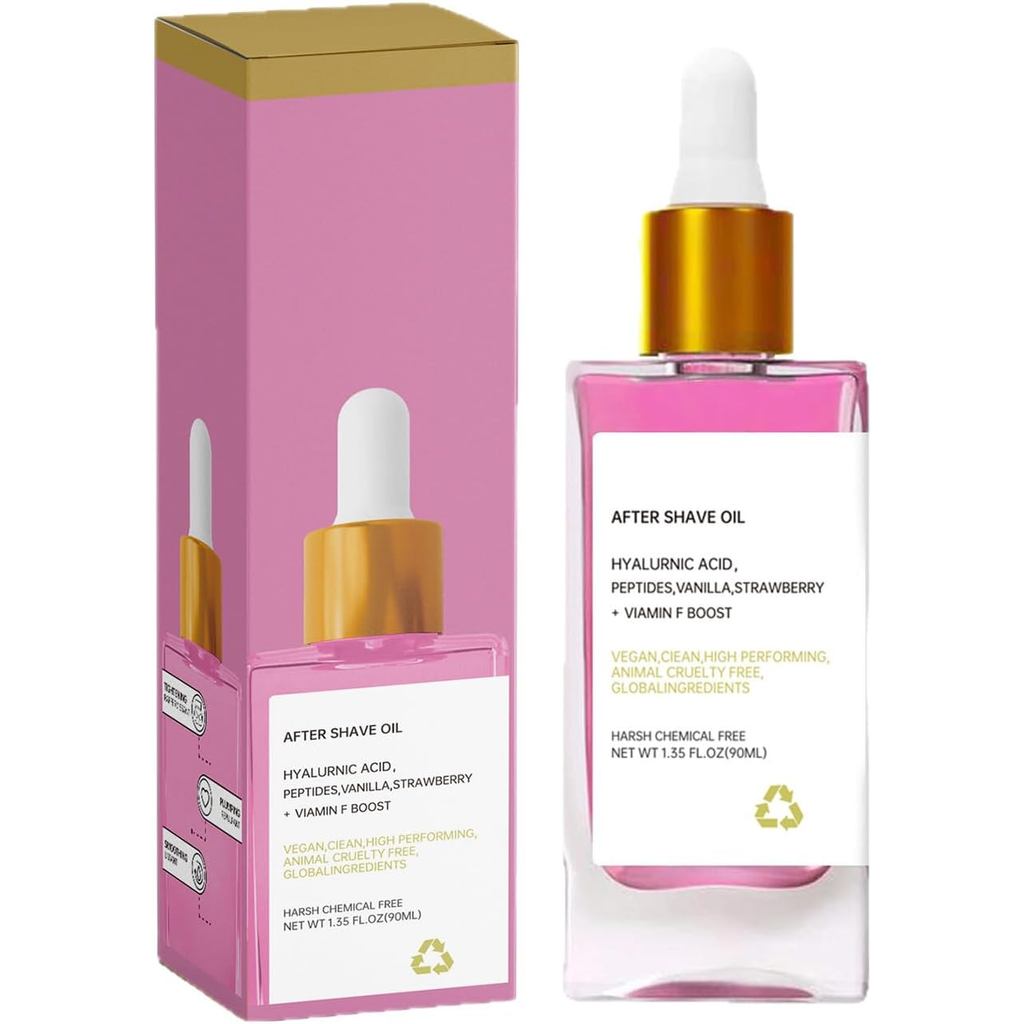 Strawberry After Shave Oil,Strawberry Vanilla After Shave Oil สําหรับooth ,เปปไทด์ให้เขา Razor Burn,