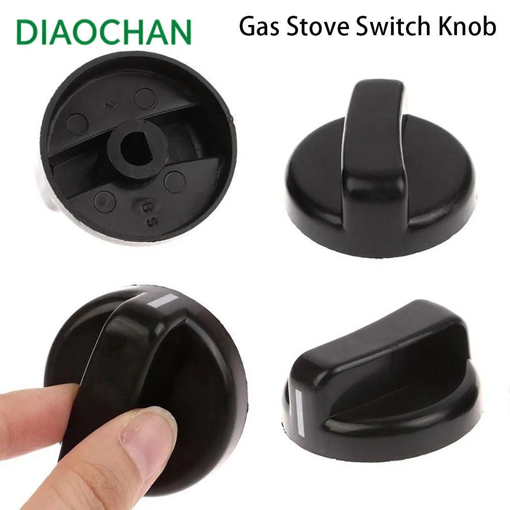 DIACHATH 1/2/5 ชิ้นเตาแก๊สปุ่มควบคุม,เตาอบช่วงทั่วไป Hob Knobs, สําหรับ Benchtop Burner พลาสติก 8 มิลลิเมตรปุ่มสวิทช์เปลี่ยน