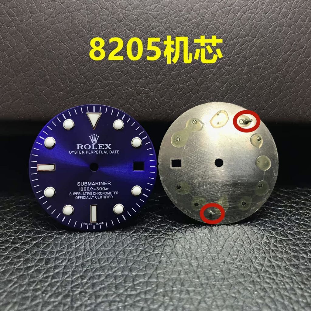 ทดแทน Rolex Water Ghost Dial เหมาะสําหรับ 2824/8205 Movement Luminous อุปกรณ์เสริมทดแทน Rolex Water 
