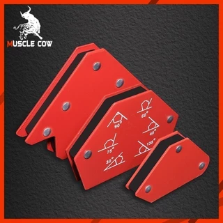 MUSCLE COW แม่เหล็กจับฉากเชื่อม 6 ตัว/ชุด มีขนาด 2/3/4/5 นิ้ว แม่เหล็กแรงดึงดูดสูง กำหนดมุม45°,90°,135° งานเชื่อมโลหะ