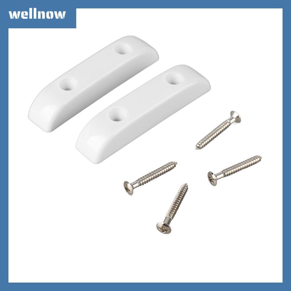 WELLNOW 4PCS Bass Thumb REST,พลาสติกสีขาวเบสกีตาร์ Thumb REST, Professional น้ําหนักเบา Bass Finger 