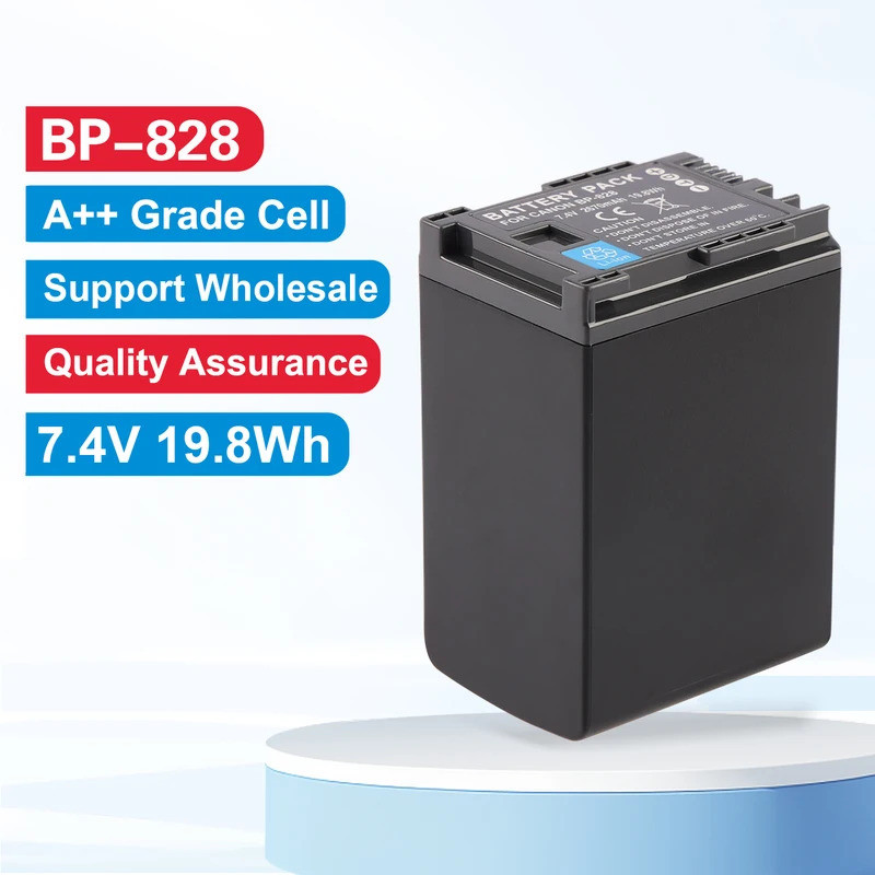 BP-828 BP-820 เปลี่ยนแบตเตอรี่สําหรับกล้อง Canon VIXIA HF G26 G40 G30 G60 G60 / XA10 XA20 XA25 XA45 
