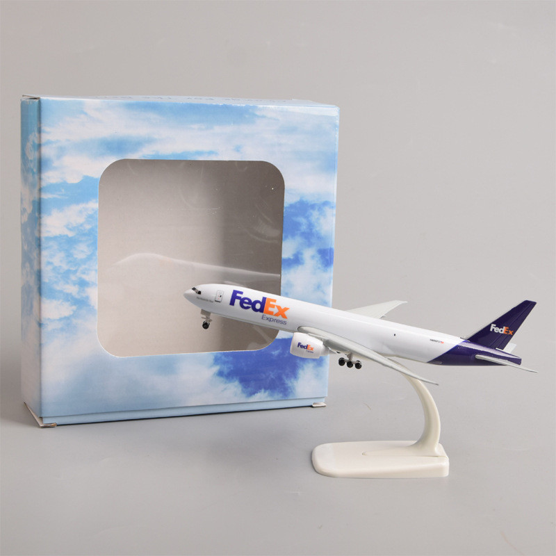 พร้อมสต็อก Fast Shipping 20 ซม. Federal Express โบอิ้ง 777 เครื่องบินขนส่งสินค้าเครื่องบินรุ่นจําลอง