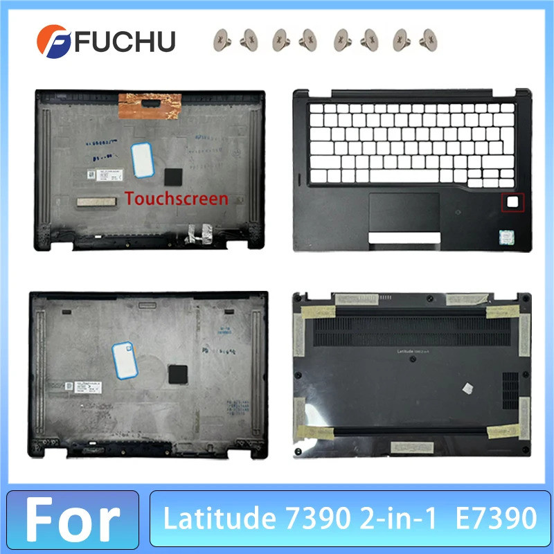* กรณีแล็ปท็อปสําหรับ Latitude 7390 2-in-1 E7390 ฝาหลัง LCD/Palmrest/ด้านล่างกรณีเปลี่ยนฝาครอบ-