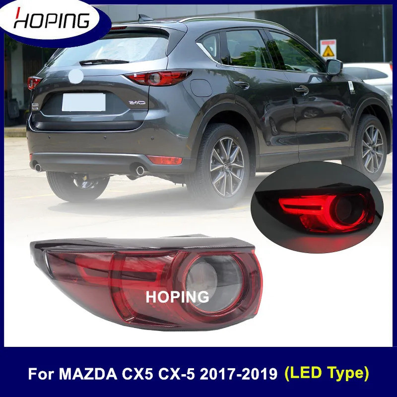 LED ไฟท้ายด้านหลังไฟท้ายสําหรับ MAZDA CX5 CX-5 2017 2018 2019 หางด้านนอกเบรคหยุดด้านหลังโคมไฟ